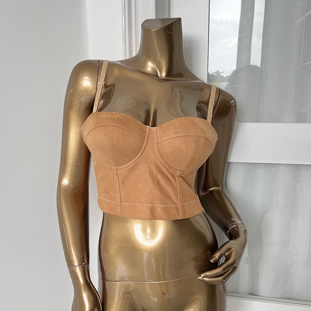 Brand New Tan Women's Crop Top